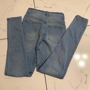 High Waist Fashion Nova Jeans light wash size 7